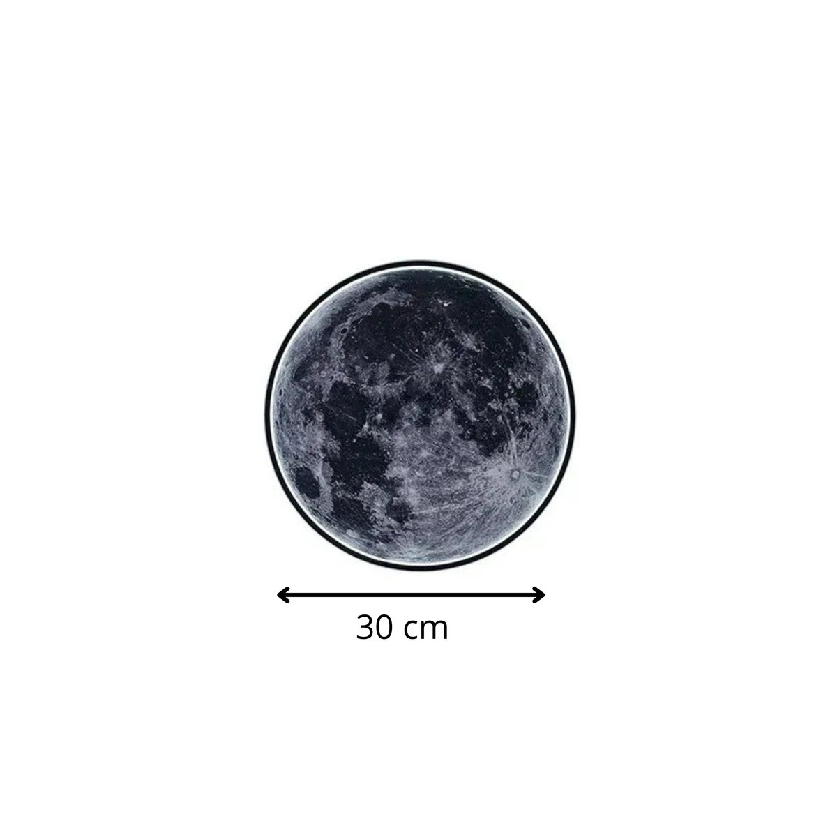 Applique Murale LED Lune 3D