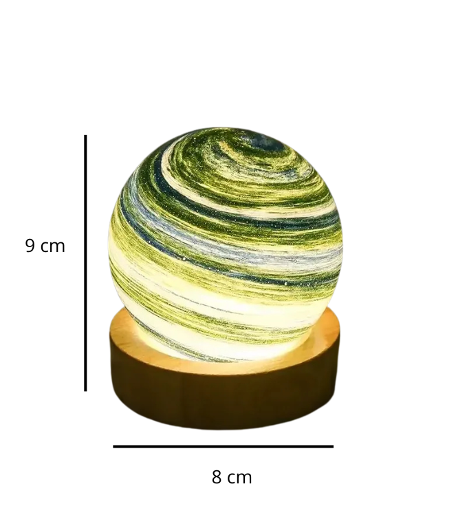 Lampe de Chevet Boule de Cristal Planète
