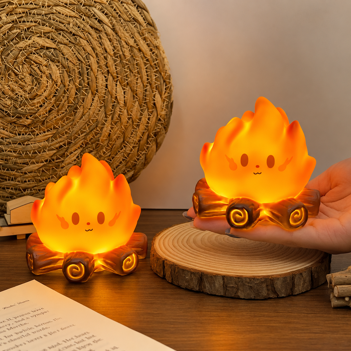 Veilleuse LED Flamme Kawaii