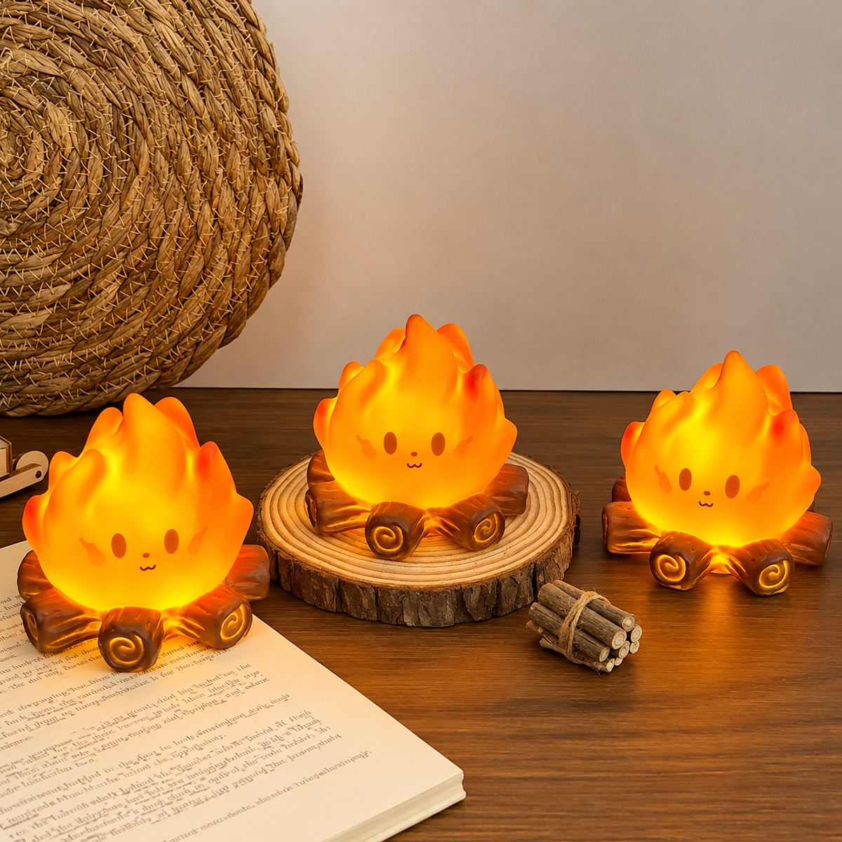 Veilleuse LED Flamme Kawaii