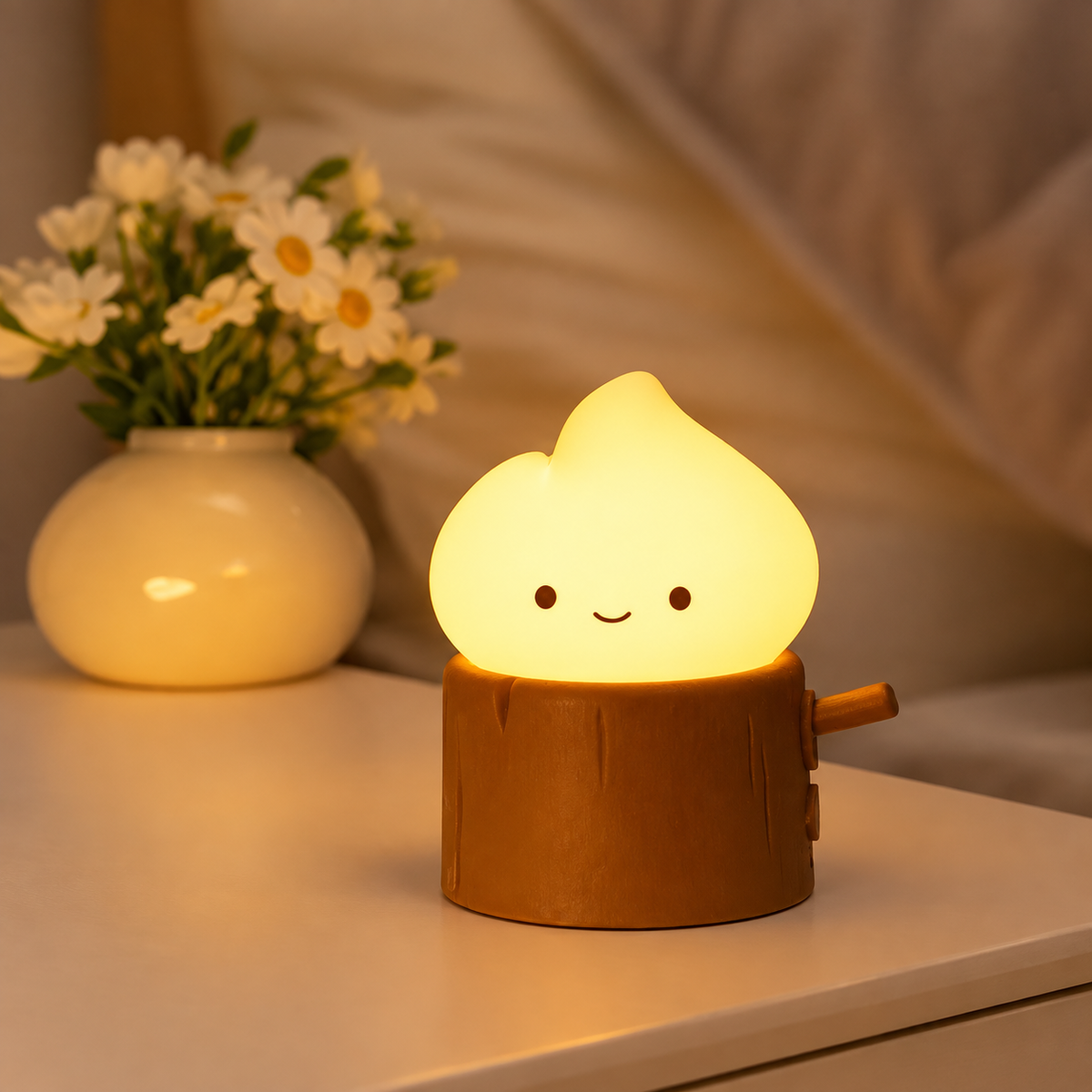 Veilleuse LED Silicone Souche & Flamme