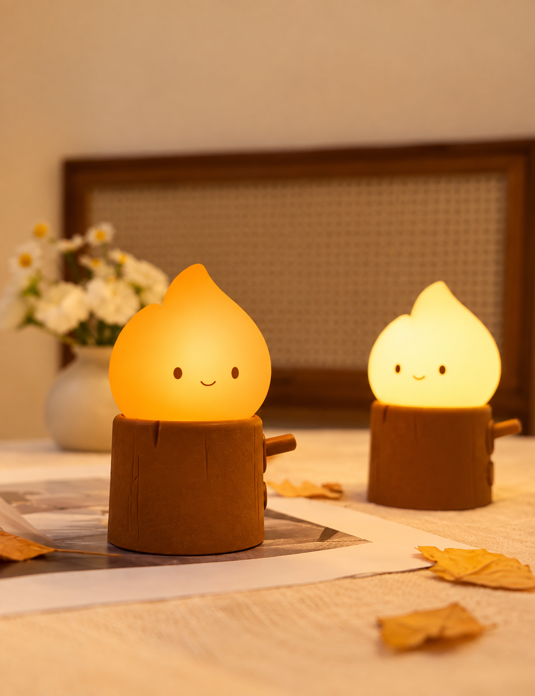 Veilleuse LED Silicone Souche & Flamme