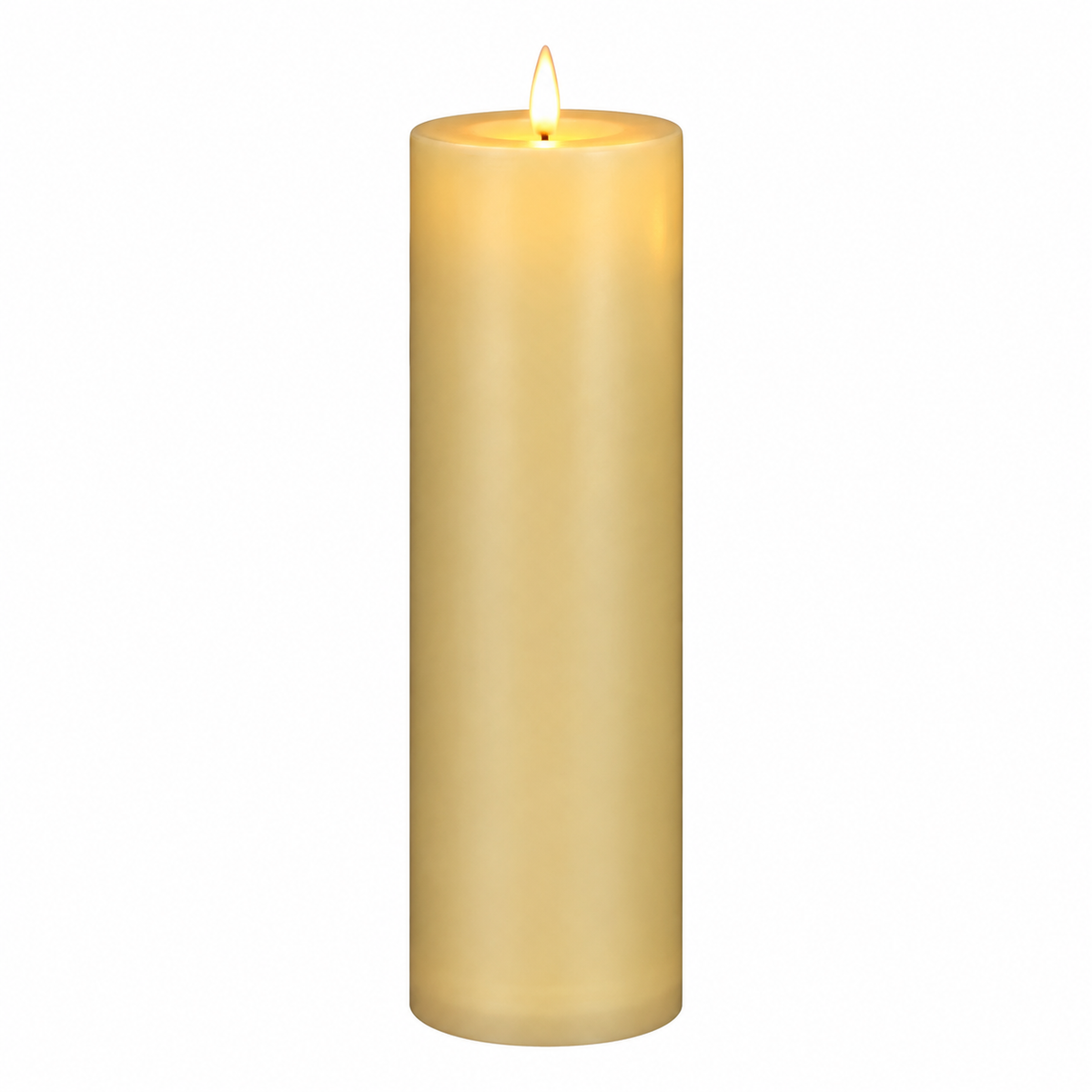 Grande Bougie LED Cylindrique à Piles