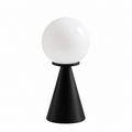 Lampe de Chevet Globe en Verre & Pied Conique