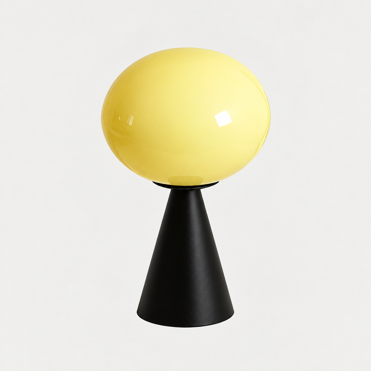 Lampe à Poser Champignon en Verre Coloré