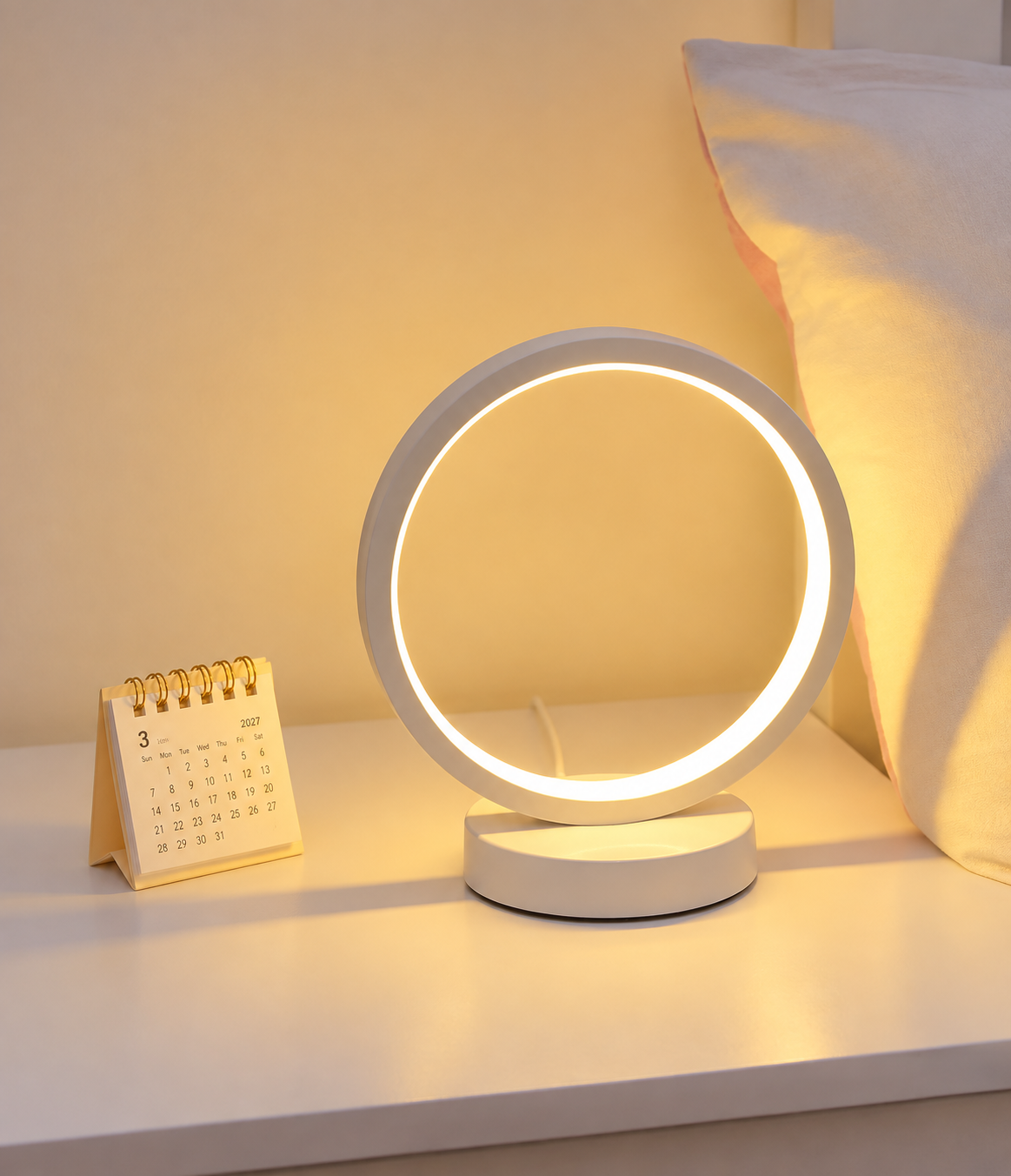 Lampe de Chevet Anneau LED Circulaire