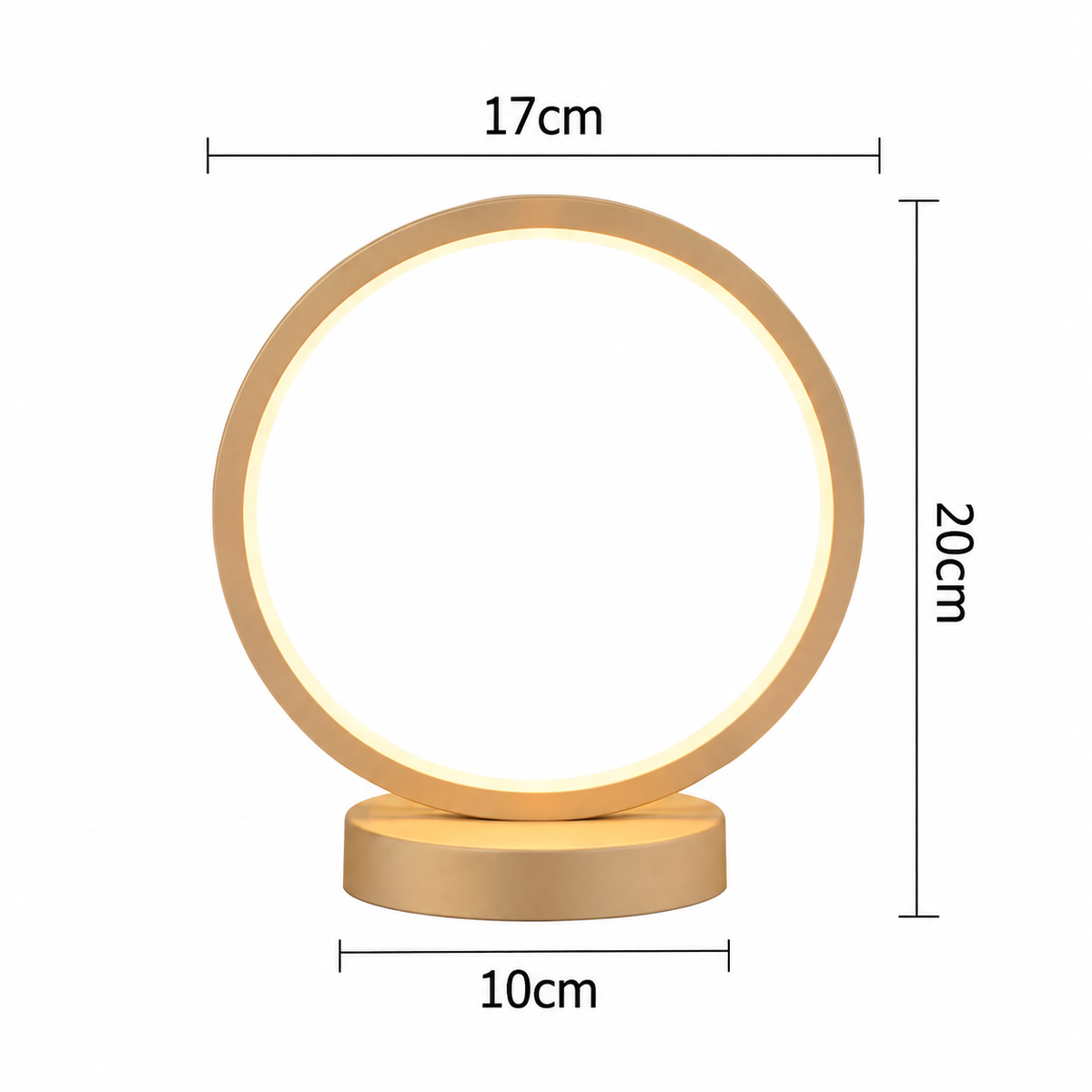 Lampe de Chevet Anneau LED Circulaire
