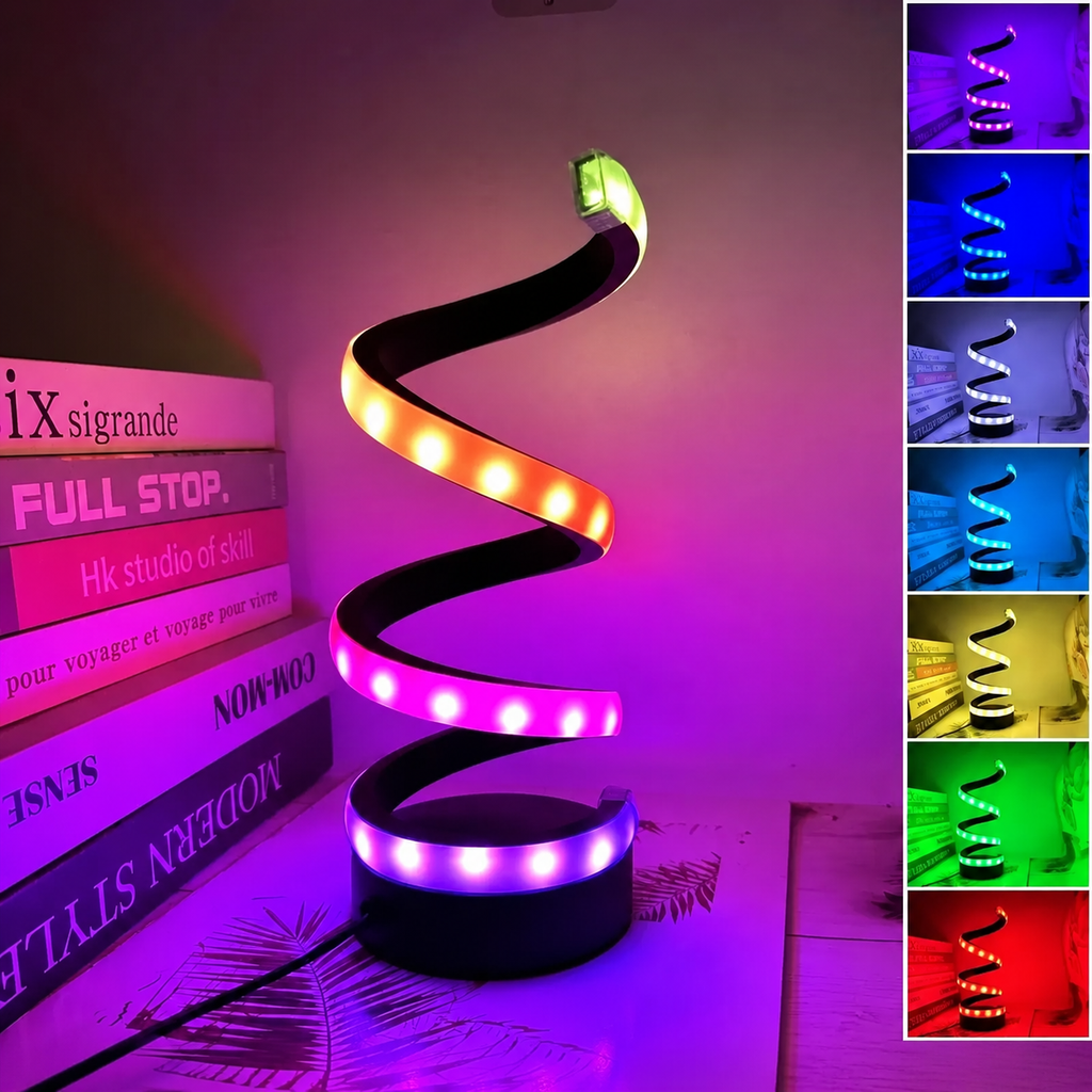 Lampe de Chevet Spirale LED Design
