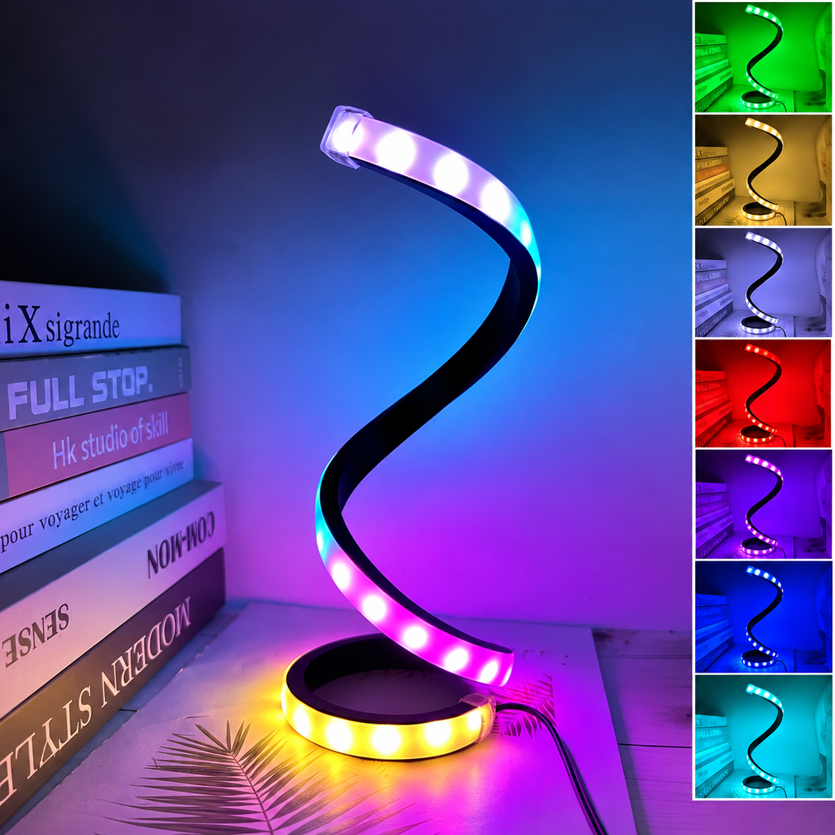 Lampe de Chevet Spirale LED Design