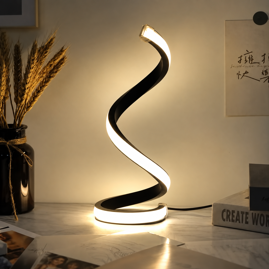 Lampe de Chevet Spirale LED Design