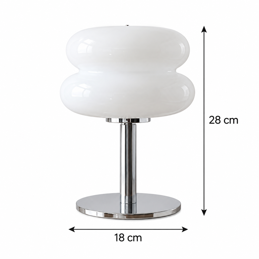Lampe de Table Champignon en Verre Soufflé