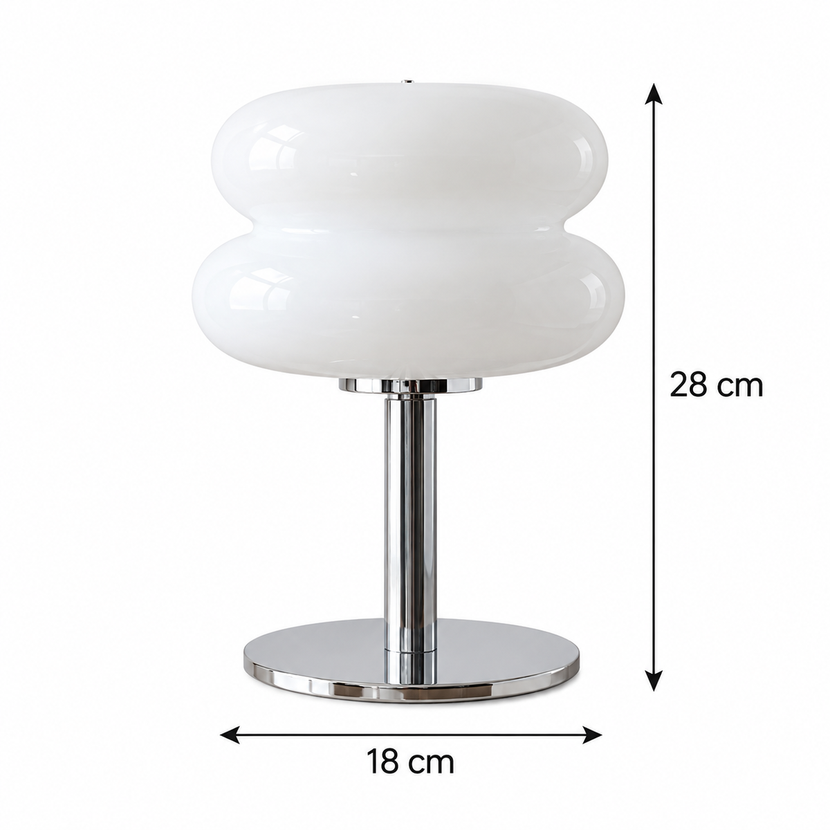 Lampe de Table Champignon en Verre Soufflé