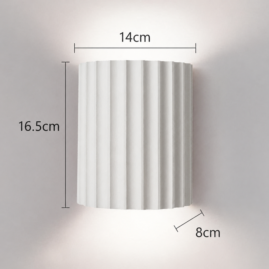 Applique Murale Striée en Résine