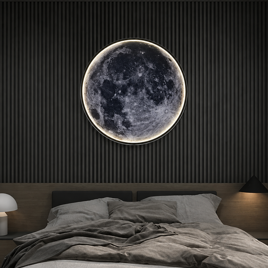 Applique Murale LED Lune 3D