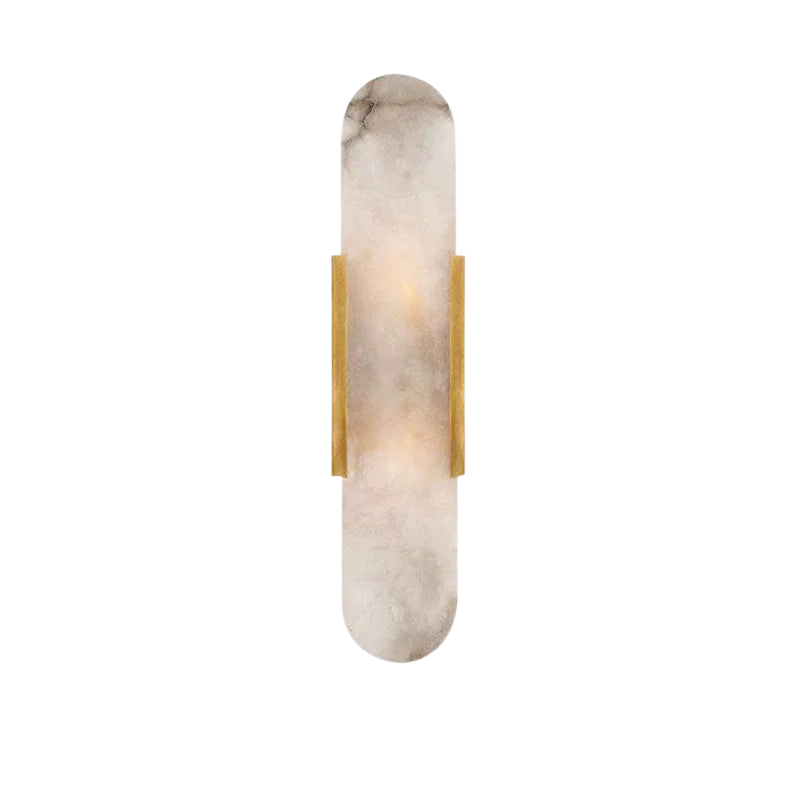 Applique Murale en Marbre Naturel & Laiton