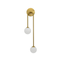 Applique Murale Poulie & Globes en Verre