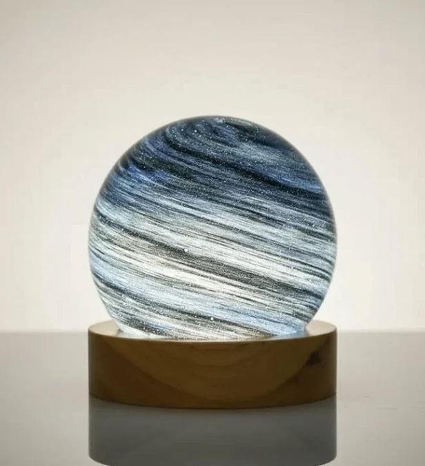 Lampe de Chevet Boule de Cristal Planète