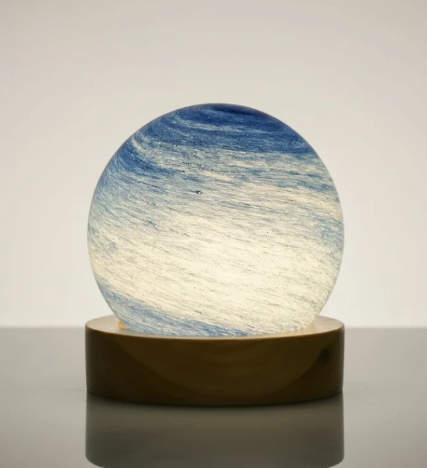 Lampe de Chevet Boule de Cristal Planète
