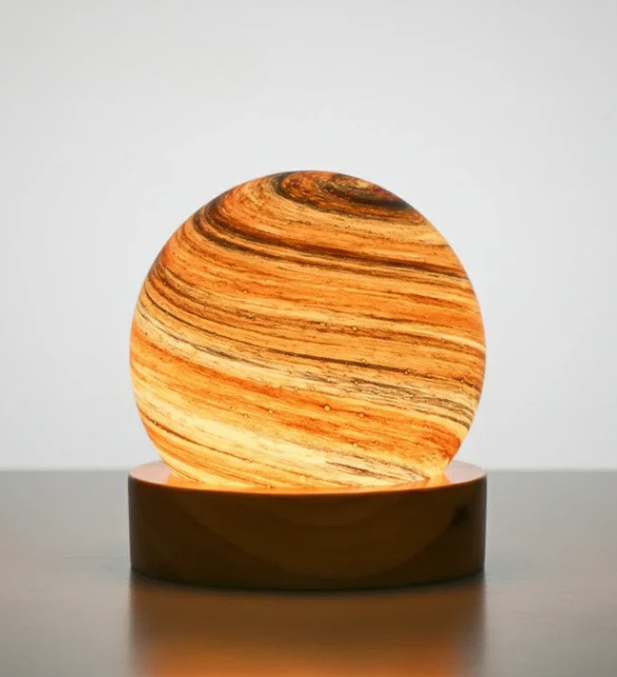 Lampe de Chevet Boule de Cristal Planète