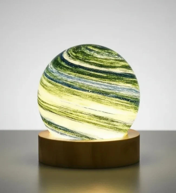 Lampe de Chevet Boule de Cristal Planète