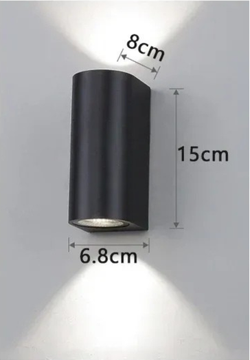 Applique Murale LED Cylindrique Étanche IP65