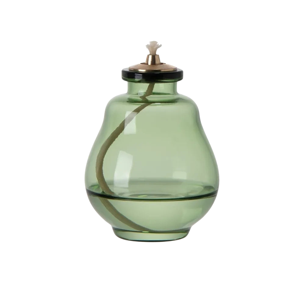 Lampe à Huile en Verre Coloré Vintage