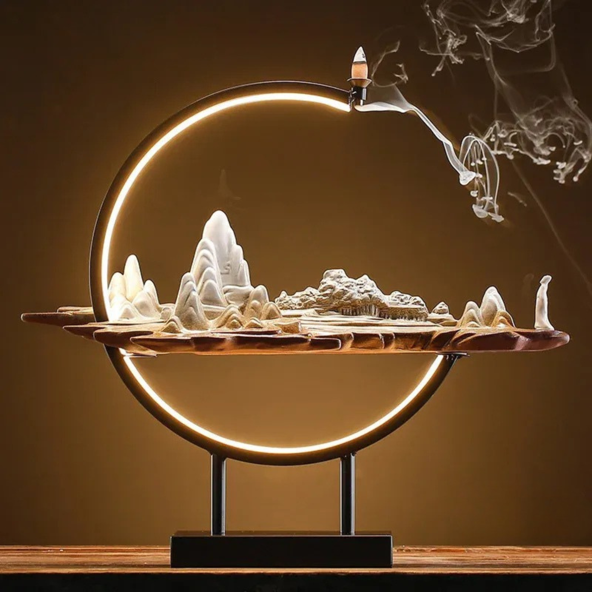 Brûle-Encens Cascade LED Anneau Lumineux
