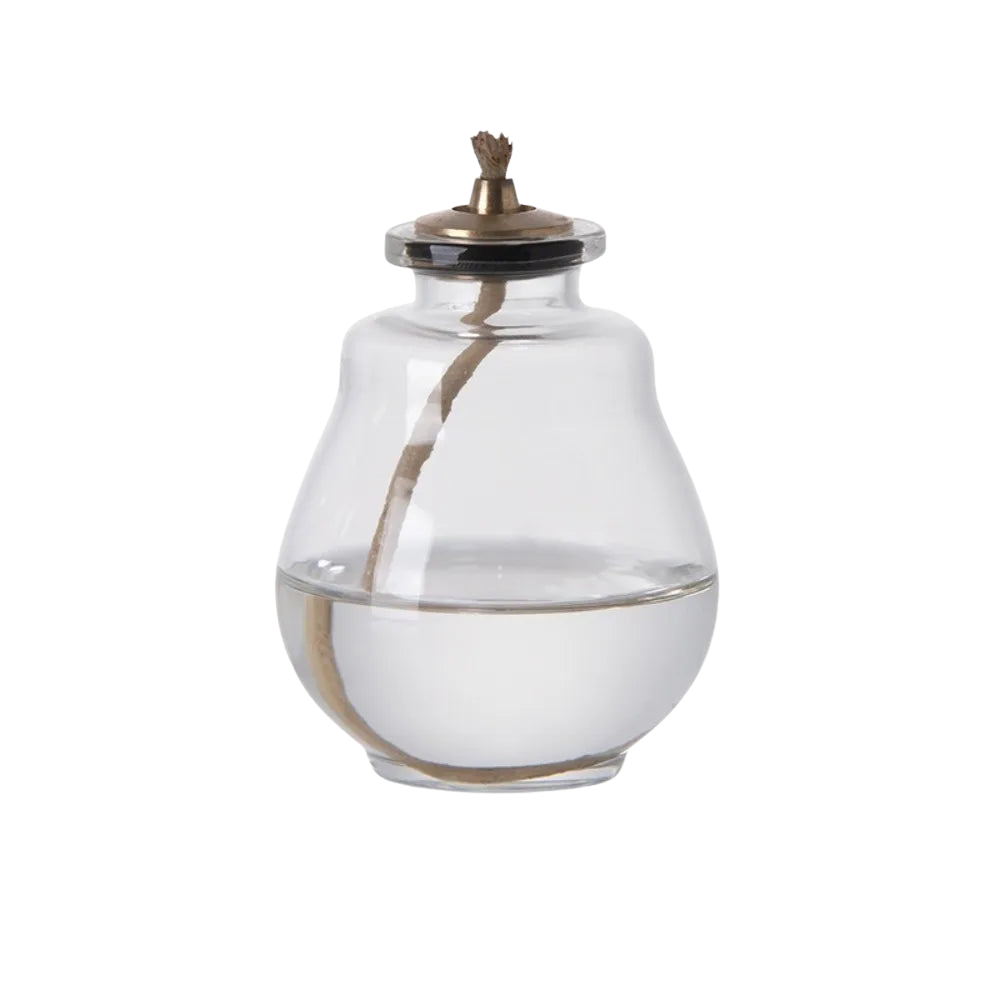 Lampe à Huile en Verre Coloré Vintage