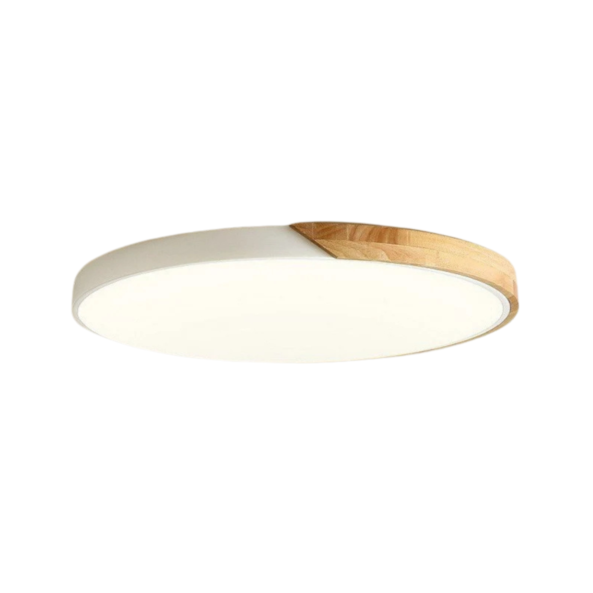 Plafonnier LED Bois & Métal Extra-Plat
