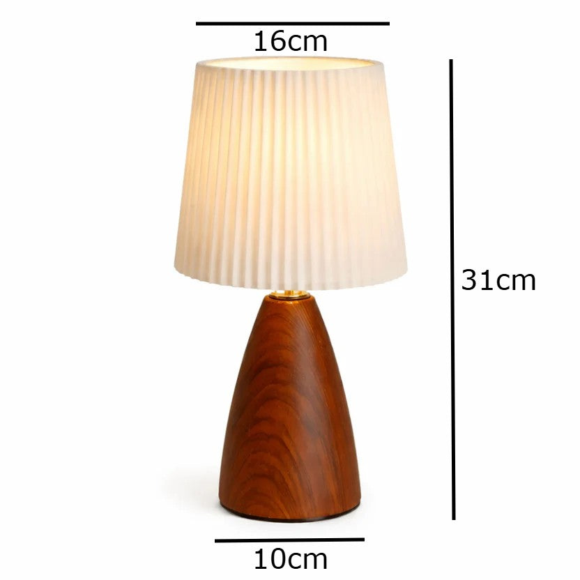 Lampe de Chevet Plissée en Céramique