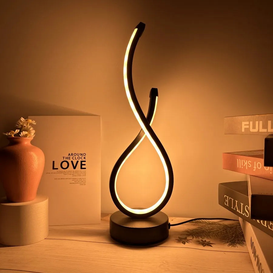 Lampe de Chevet Spirale LED Design