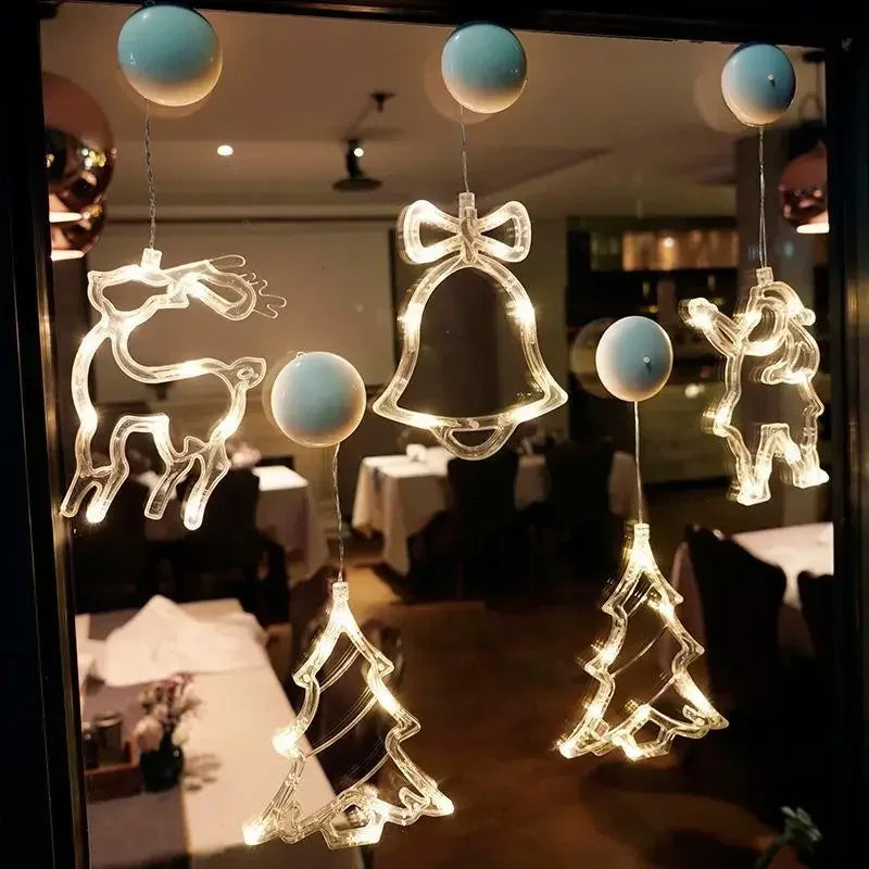 Suspension Lumineuse de Noël à Ventouse