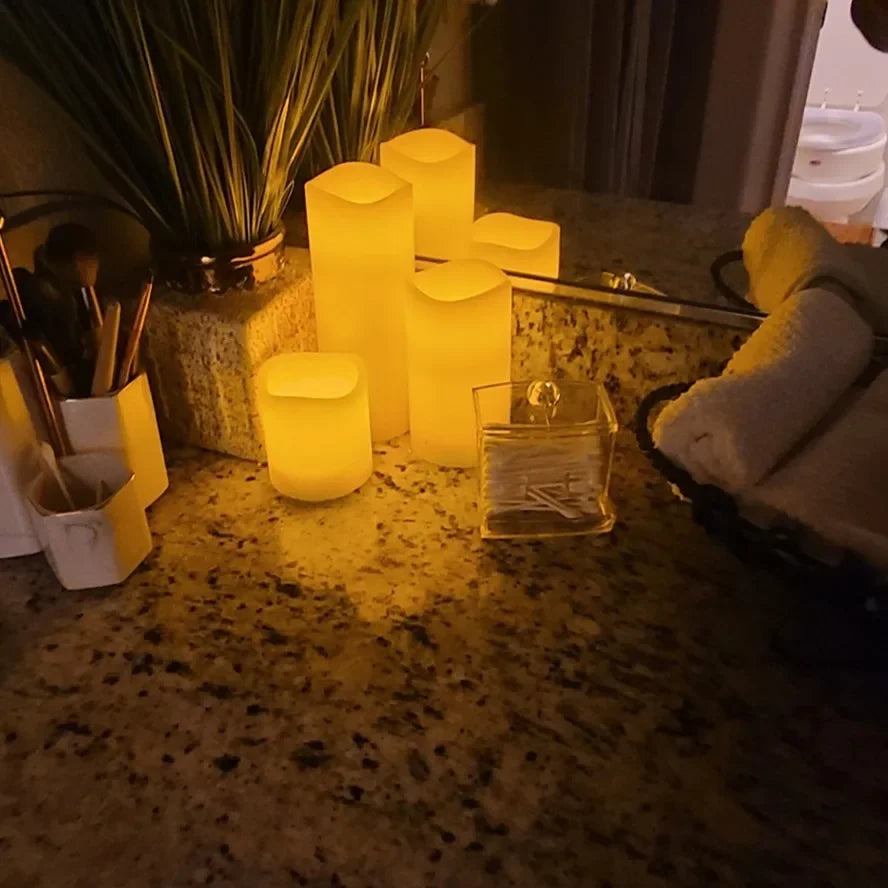 Bougie LED Électronique à Flamme Vacillante