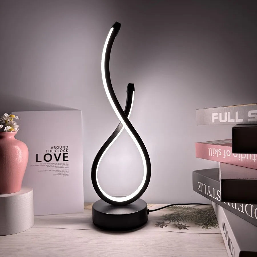 Lampe de Chevet Spirale LED Design