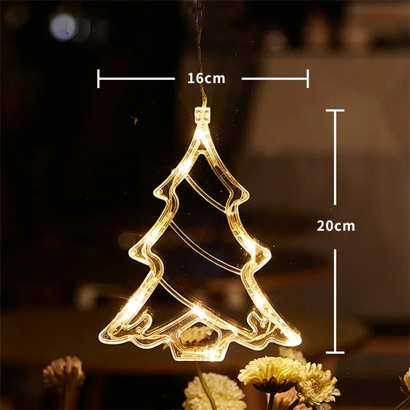 Suspension Lumineuse de Noël à Ventouse