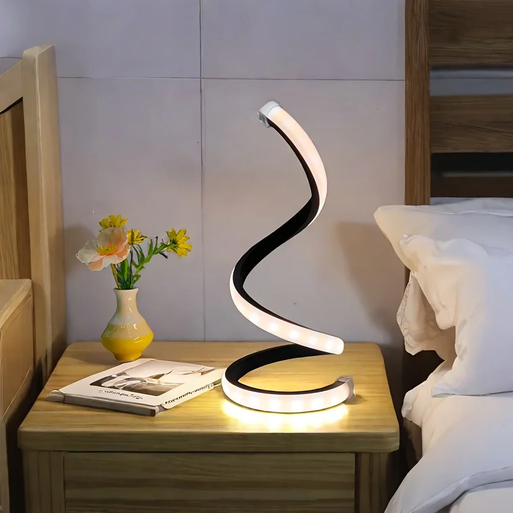 Lampe de Chevet Spirale LED Design