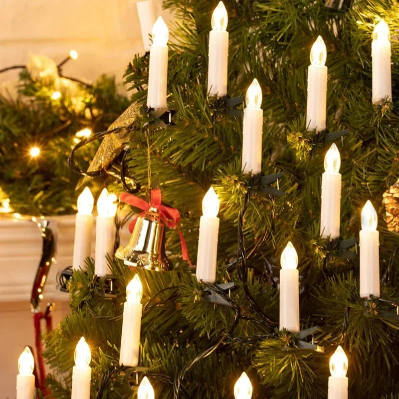 Bougies LED pour Sapin de Noël à Pinces