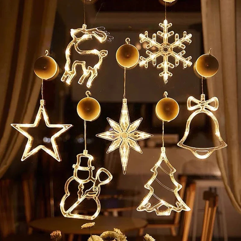 Suspension Lumineuse de Noël à Ventouse