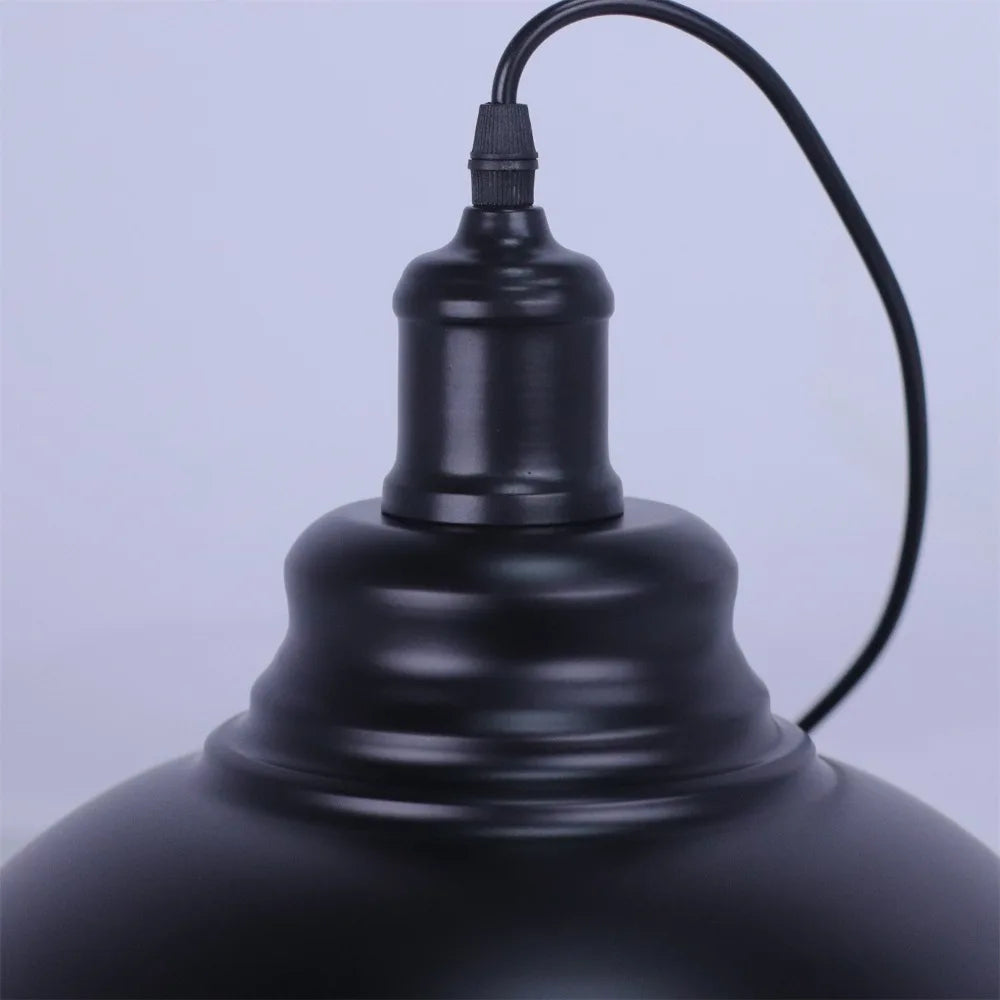 Suspension Luminaire Industrielle en Métal Vintage 30cm