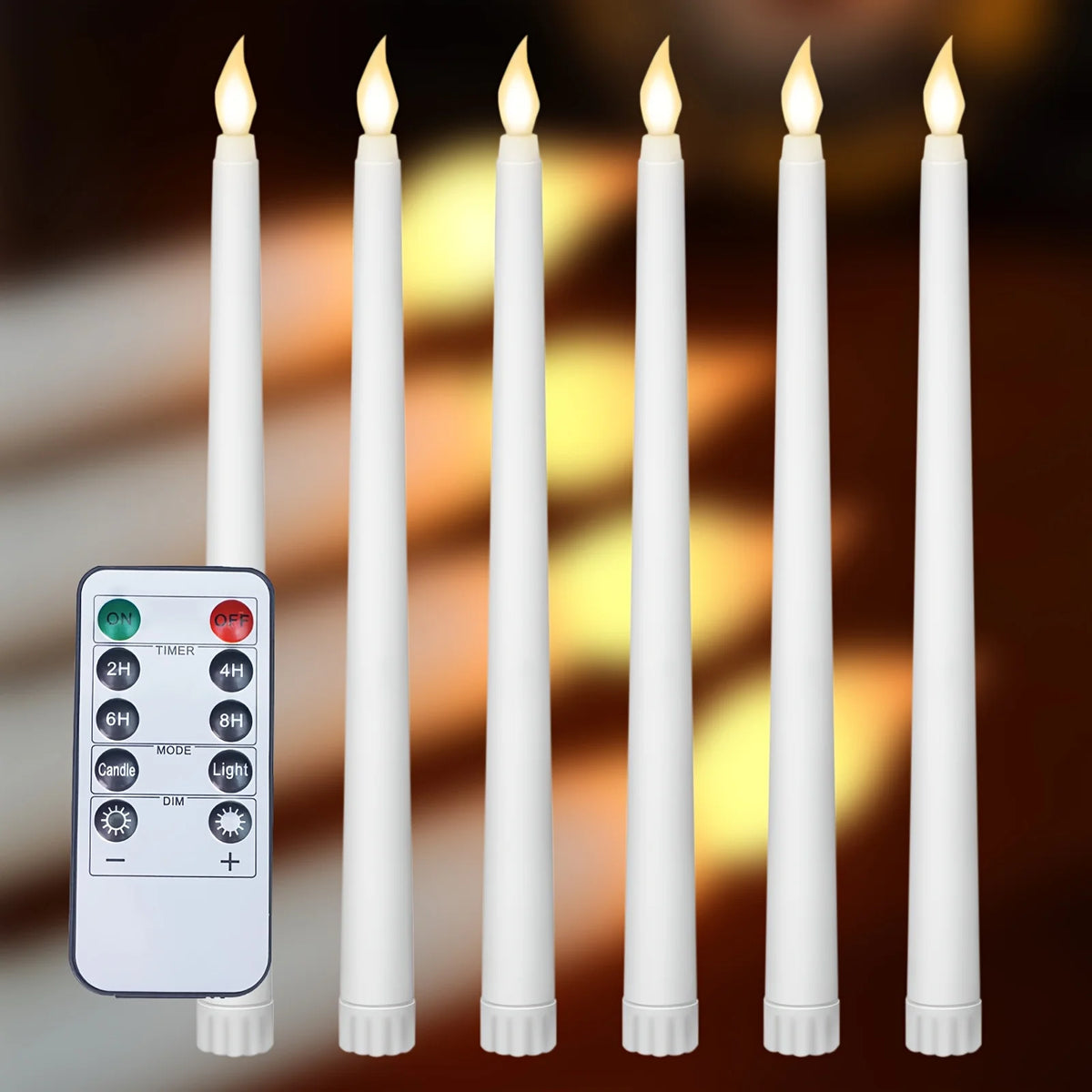 Bougies LED Coniques Haute Élégance