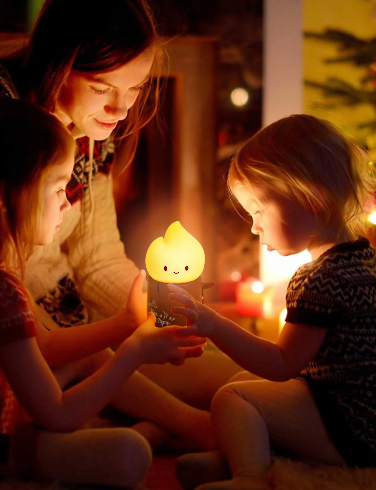 Veilleuse LED Silicone Souche & Flamme