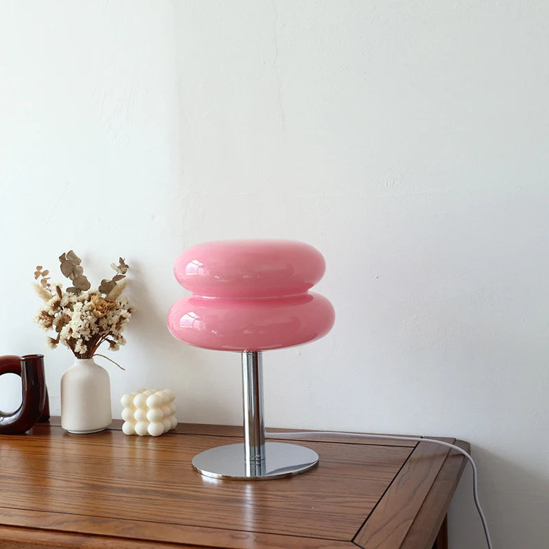Lampe de Table Champignon en Verre Soufflé