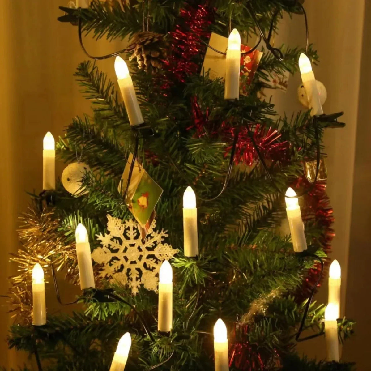 Bougies LED pour Sapin de Noël à Pinces