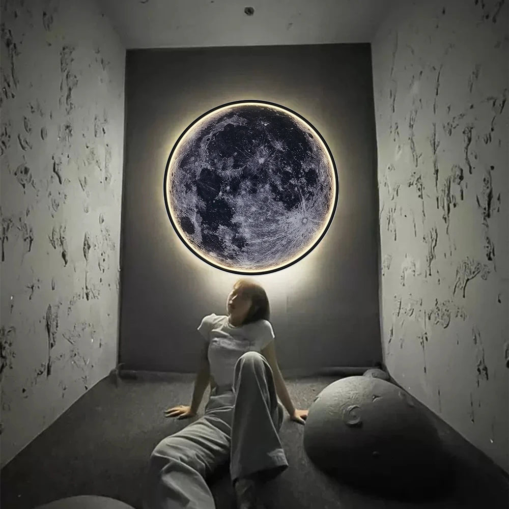 Applique Murale LED Lune 3D