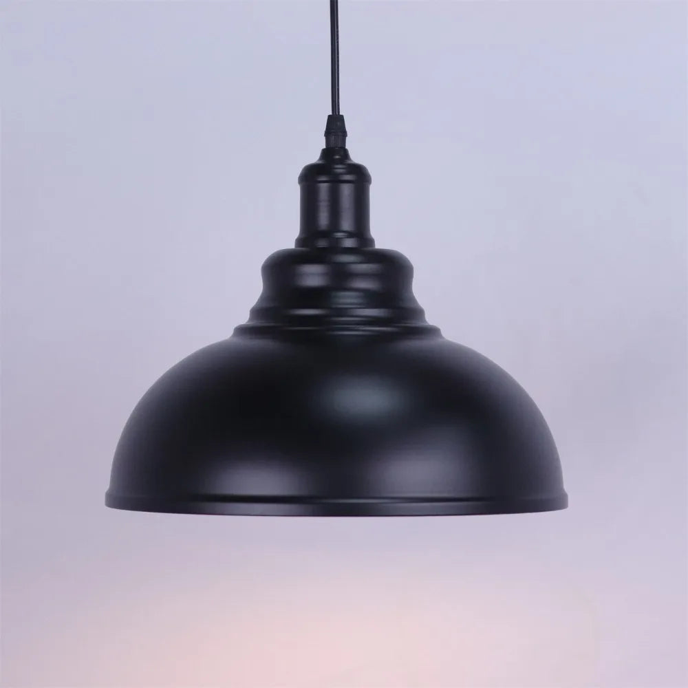 Suspension Luminaire Industrielle en Métal Vintage 30cm