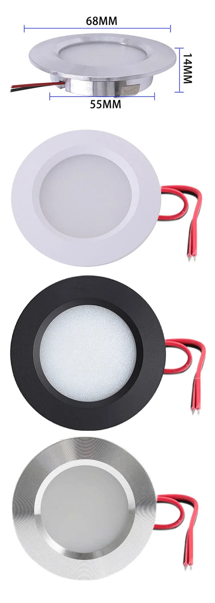 Mini Spot LED Encastrable 12V Ultra-Fin 14mm