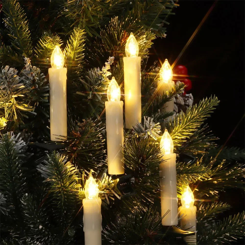 Bougies LED pour Sapin de Noël à Pinces