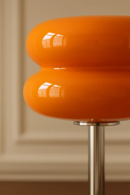 Lampe de Table Champignon en Verre Soufflé