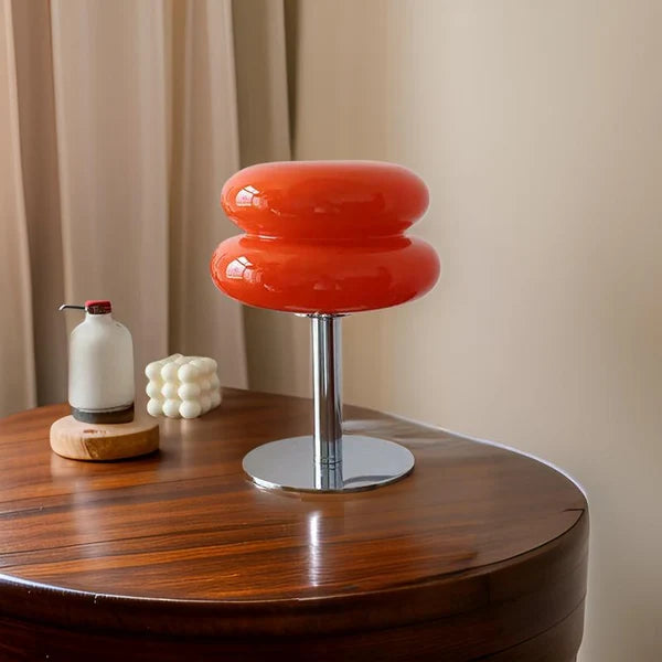 Lampe de Table Champignon en Verre Soufflé