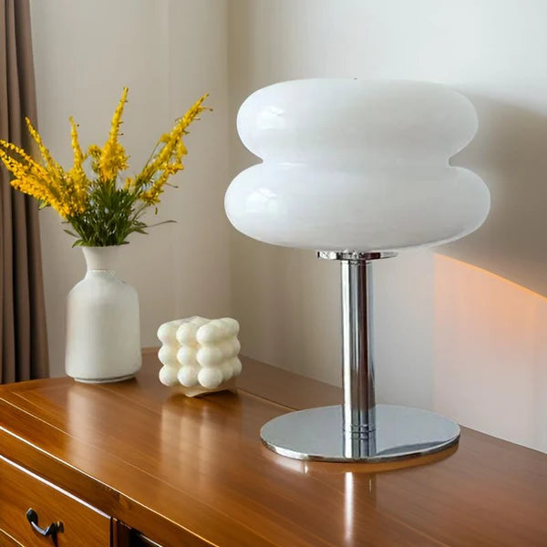 Lampe de Table Champignon en Verre Soufflé